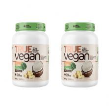 Kit 2X True Vegan Prote�na Vegetal - 837g Chocolate Branco Com Coco - True Source