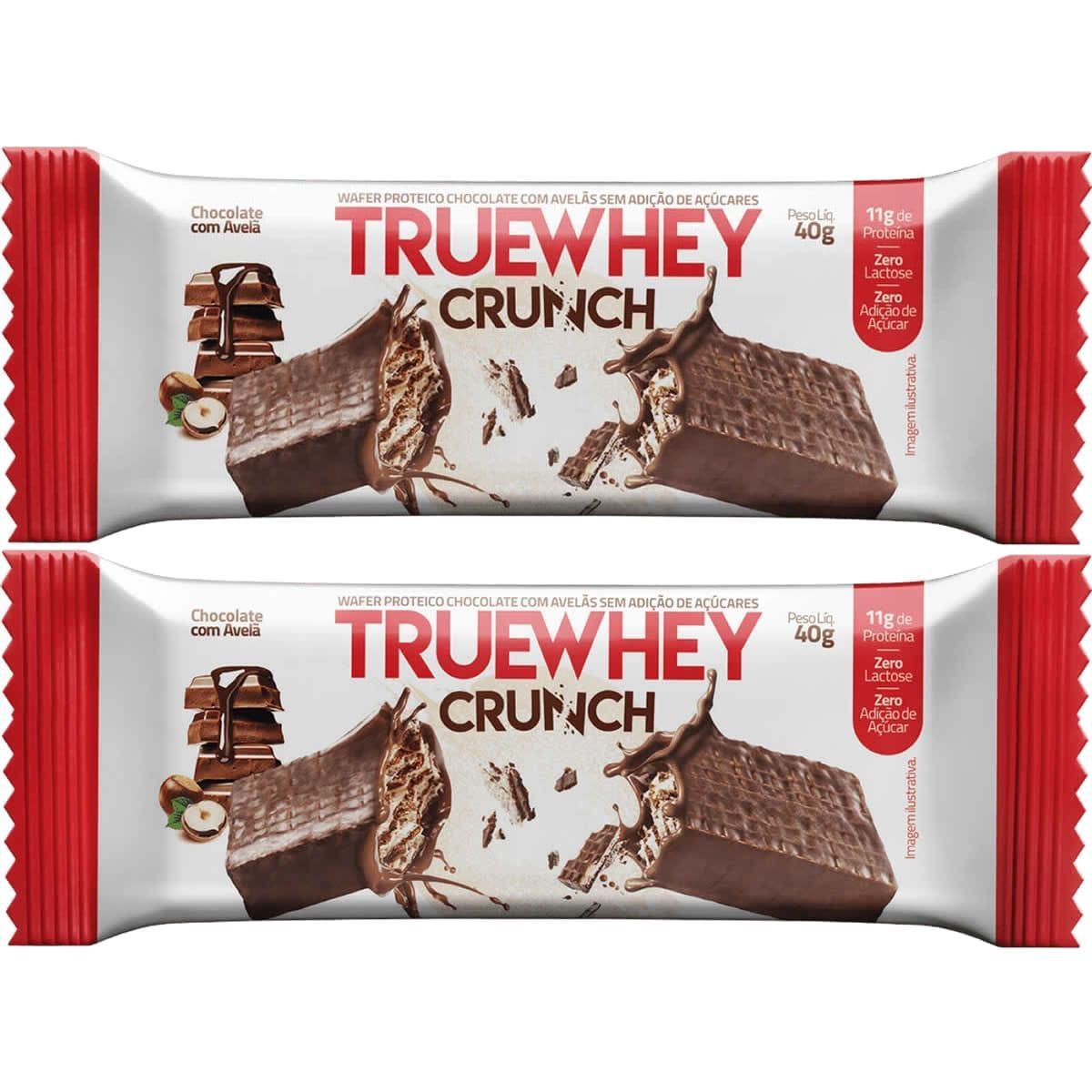 Kit 2X True Whey Crunch - 1 Unidade 40g Chocolate com Avel� - True Source