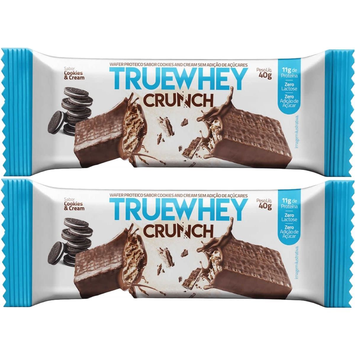 Kit 2X True Whey Crunch - 1 Unidade 40g Cookies and Cream - True Source
