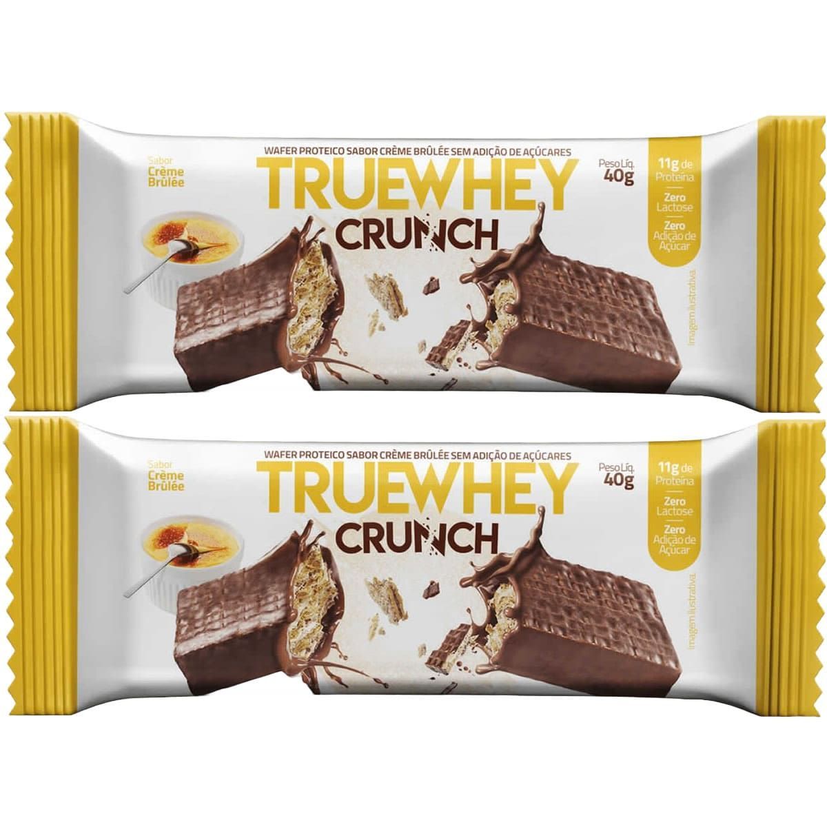 Kit 2X True Whey Crunch - 1 Unidade 40g Cr�me Br�l�e - True Source