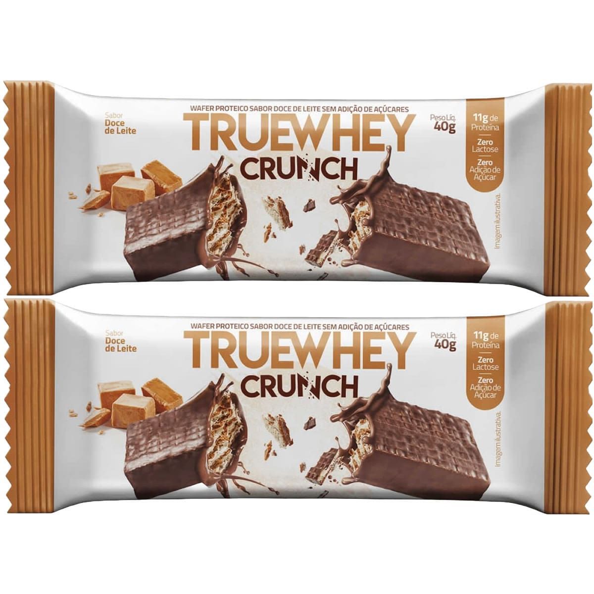 Kit 2X True Whey Crunch - 1 Unidade 40g Doce de Leite - True Source