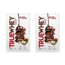 Kit 2X True Whey Hidrolisado e Isolado - 1 Sach�  32g Chocolate com Avel� - True Source