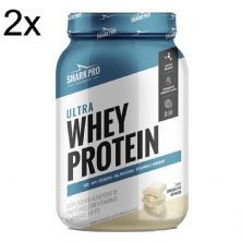 Kit 2X Ultra Whey Protein - 907g Chocolate Branco - Shark Pro