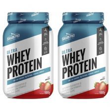 Kit 2X Ultra Whey Protein - 907g Morango - Shark Pro