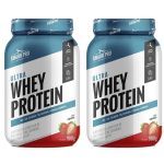 Kit 2X Ultra Whey Protein - 907g Morango - Shark Pro