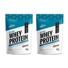Kit 2X Ultra Whey Protein - 907g Refil Chocolate com Avel� - Shark Pro