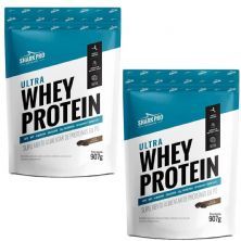 Kit 2X Ultra Whey Protein - 907g Refil Cookies - Shark Pro