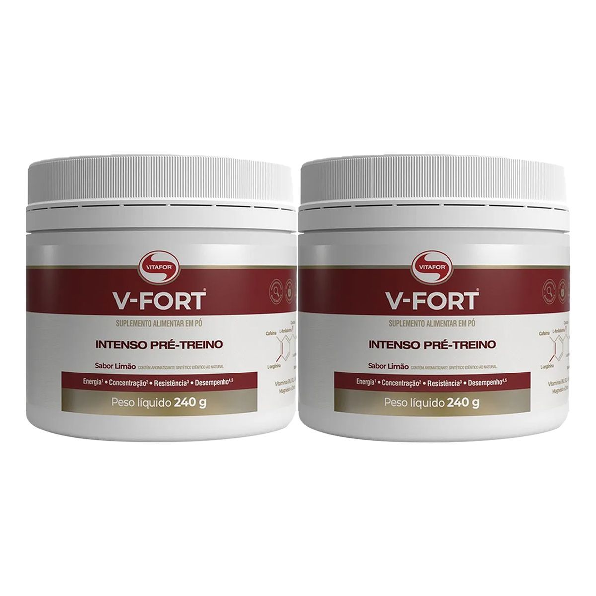 Kit 2X V-Fort - 240g Lim�o - Vitafor