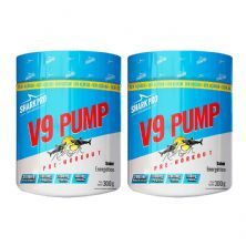 Kit 2X V9-Pump Pre Workout - 300g Energ�tico  - Shark Pro
