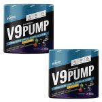 Kit 2X V9-Pump Pre Workout + L-Arginina - 300g A�a� & Guaran� - Shark Pro