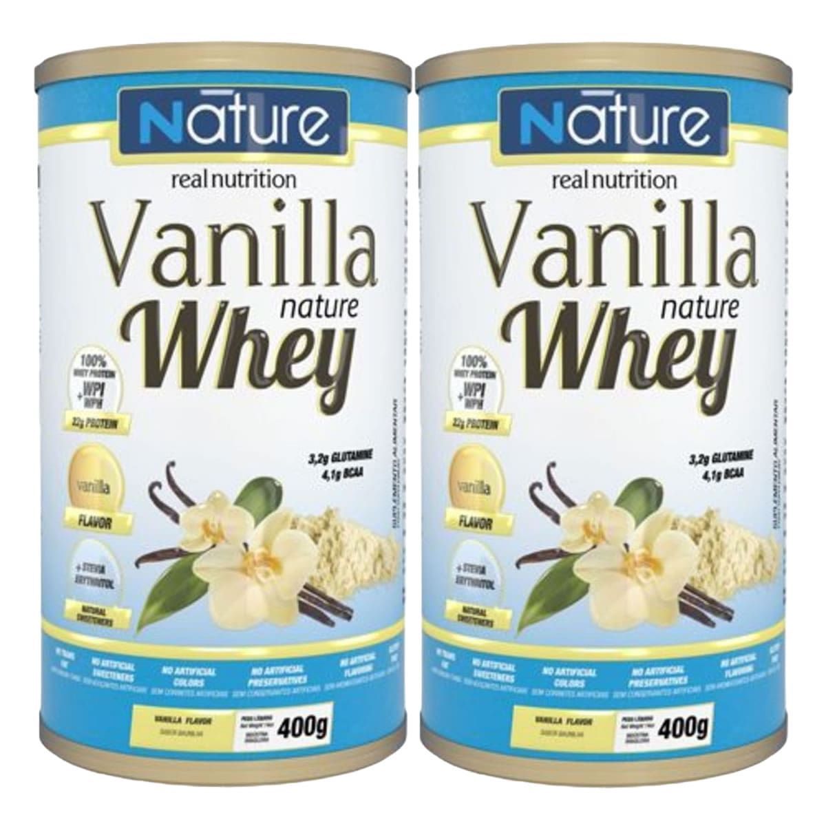 Kit 2X Vanilla Nature Whey - 400g Baunilha - Nutrata