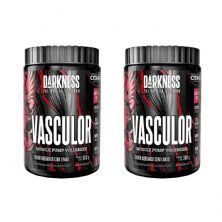 Kit 2X Vasculor Muscle Pump Powder Caffeine Free - 300g Morango com Lim�o - IntegralMedica