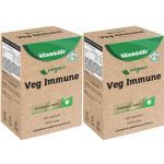 Kit 2X Vegan Veg Immune Vit + Zinco - 60 C�psulas - VitaminLife