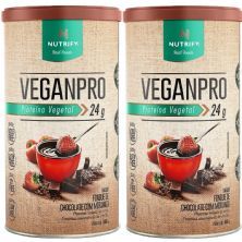 Kit 2X VeganPro - 550g Fondue de Chocolate com Morango - Nutrify