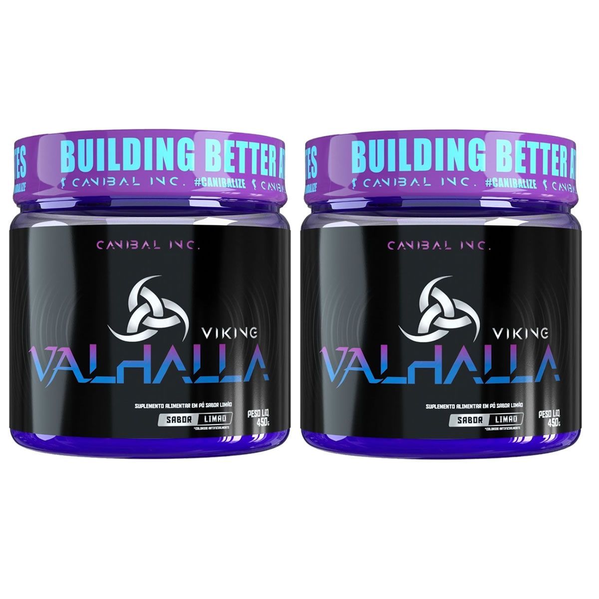 Kit 2X Viking Valhalla - 450g Lim�o - Canibal