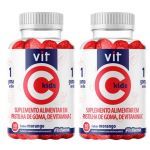 Kit 2X Vit C Kids - 30 Gomas Morango - Flofarma