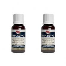 Kit 2X Vita D3 + K2 - 20ml Menta - Vitafor
