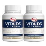 Kit 2X Vita D3 + Vit C + Zinco - 60 C�psulas - Vitafor