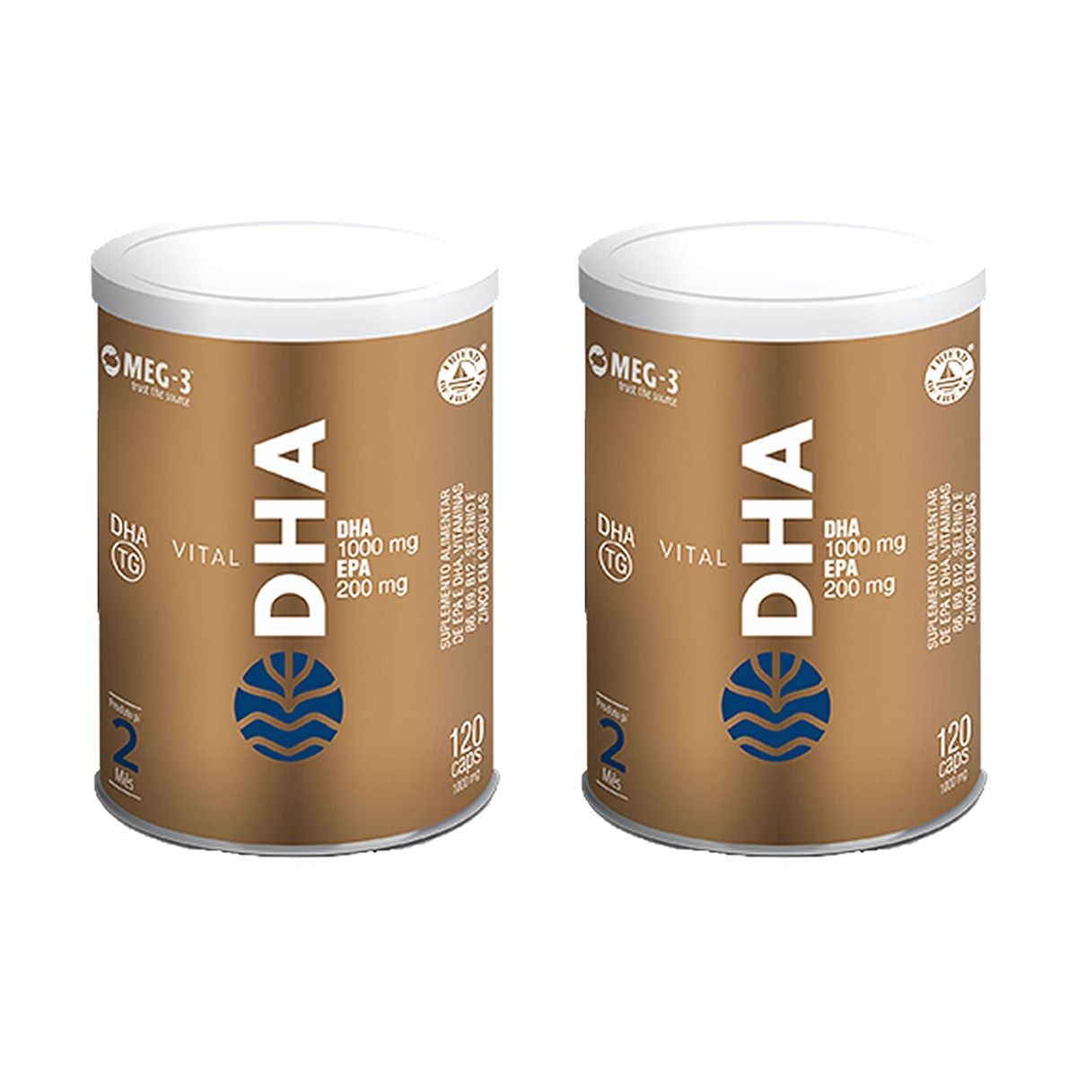 Kit 2X Vital DHA 10/50 - 120 C�psulas - Vital �tman