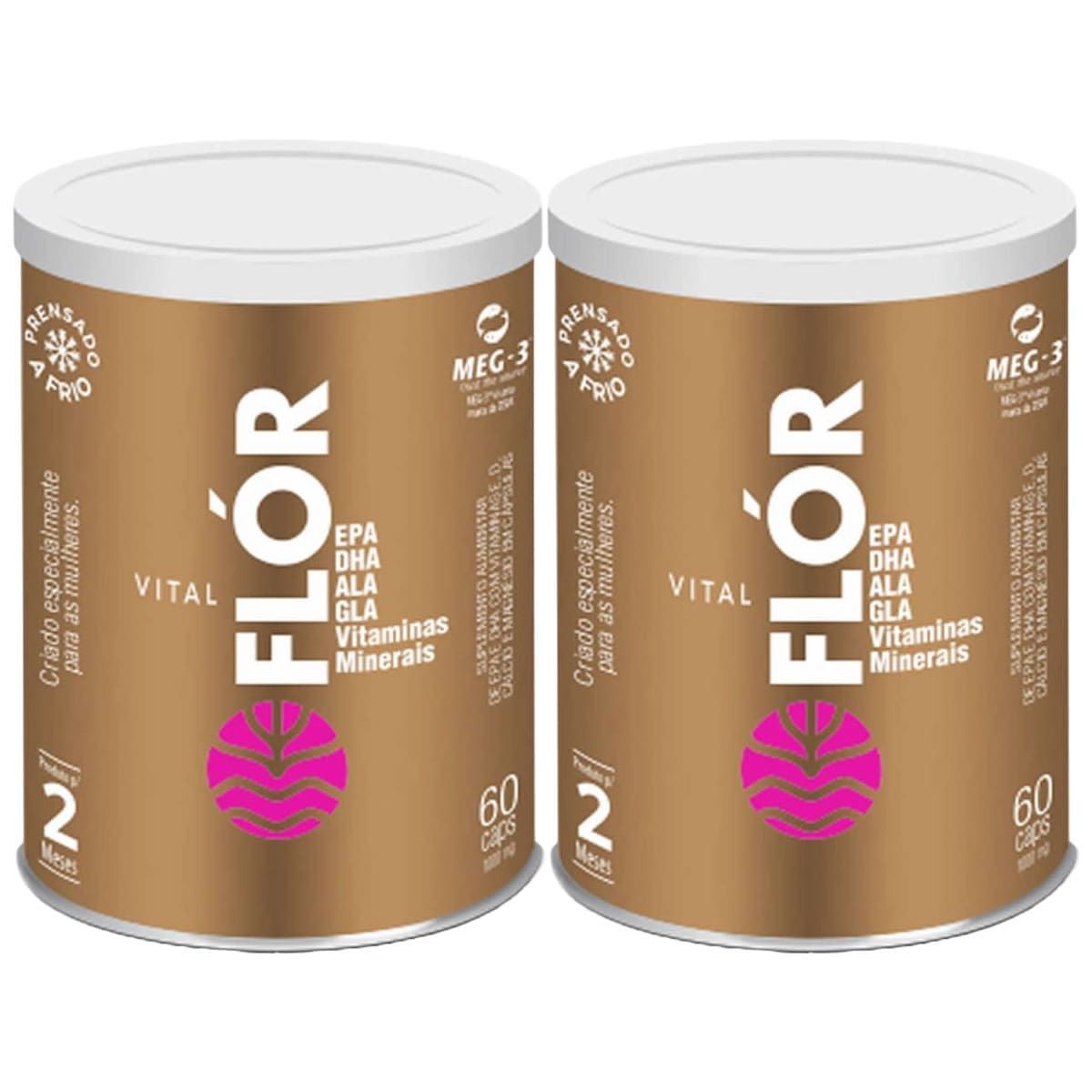Kit 2X Vital Fl�r - 60 C�psulas - Vital �tman