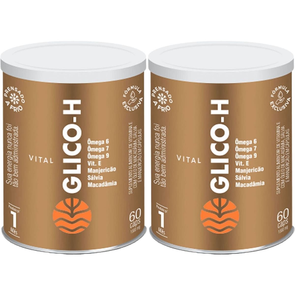 Kit 2X Vital Glico H - 60 C�psulas - Vital �tman