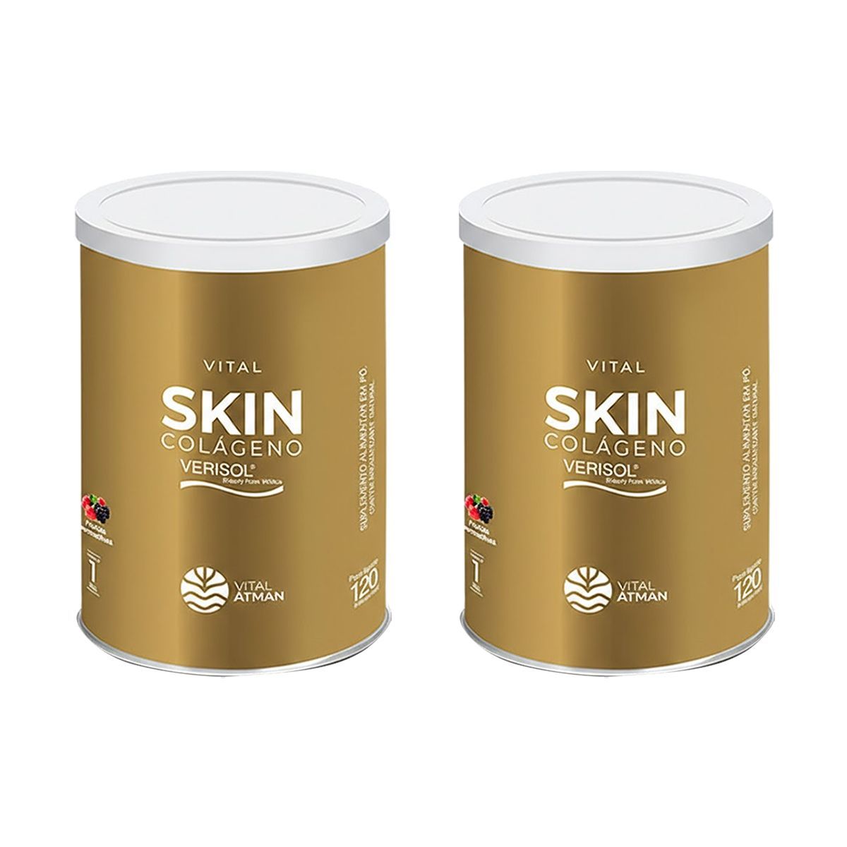 Kit 2X Vital Skin Col�geno Verisol - 120g Frutas Vermelhas - Vital �tman