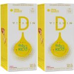 Kit 2X Vitamin D. For Baby & Kids - 30ml Framboesa - True Source