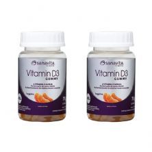 Kit 2X Vitamin D3 - 75g Tangerina - Sanavita