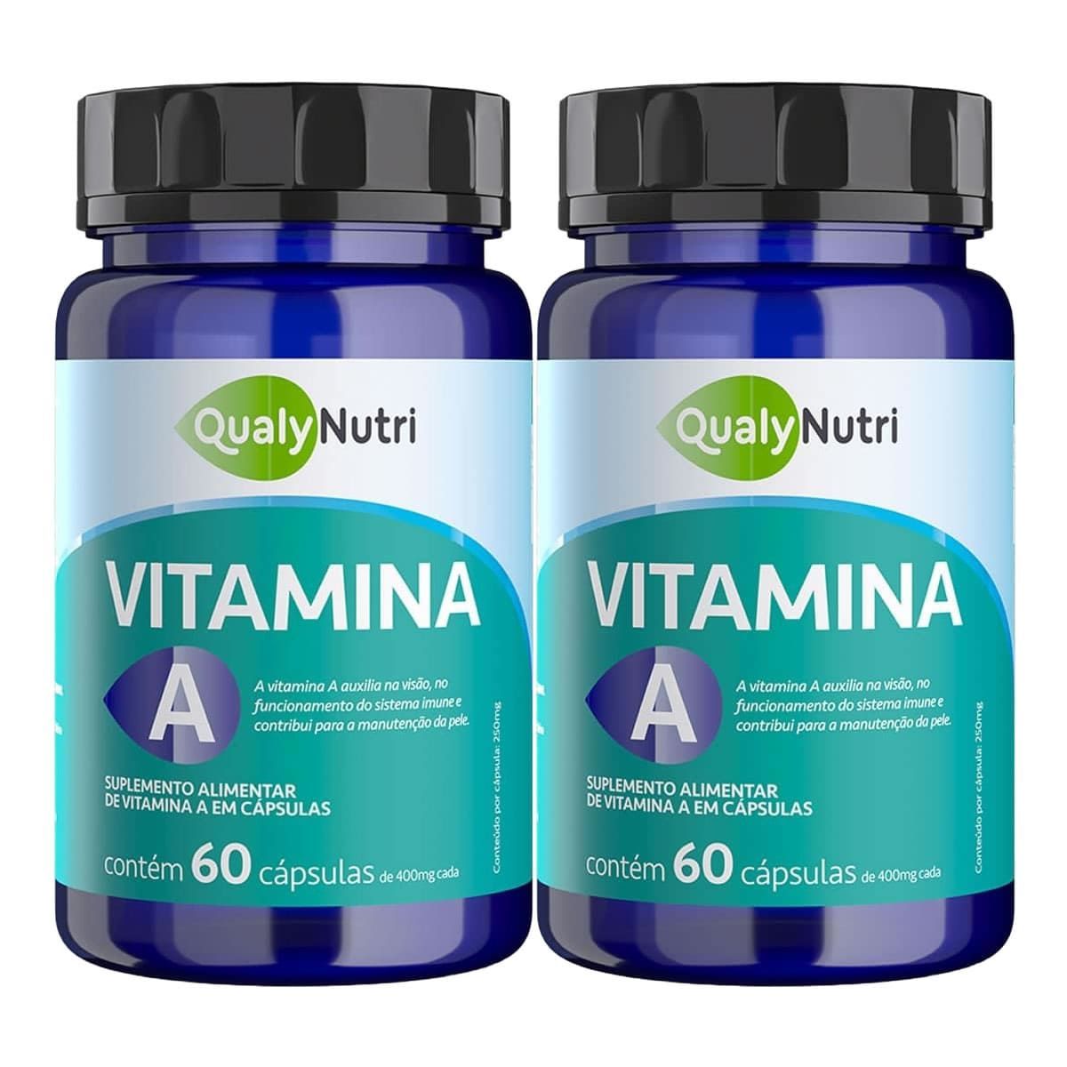 Kit 2X Vitamina A - 60 C�psulas - QualyNutri