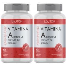 Kit 2X Vitamina A 8.000UI Acetato de Retinol - 60 C�psulas - Lauton Nutrition