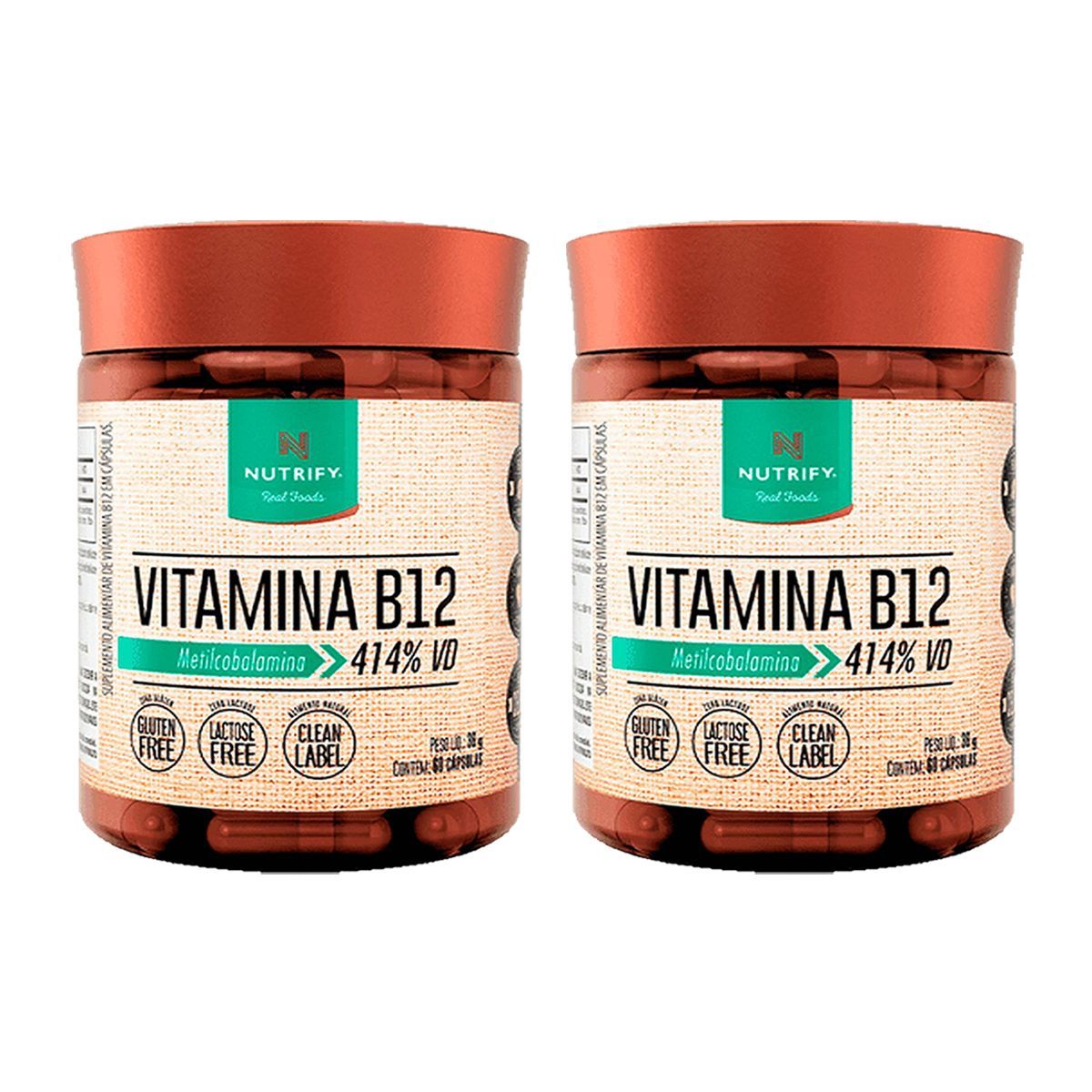 Kit 2X Vitamina B12 - 120 C�psulas - Nutrify