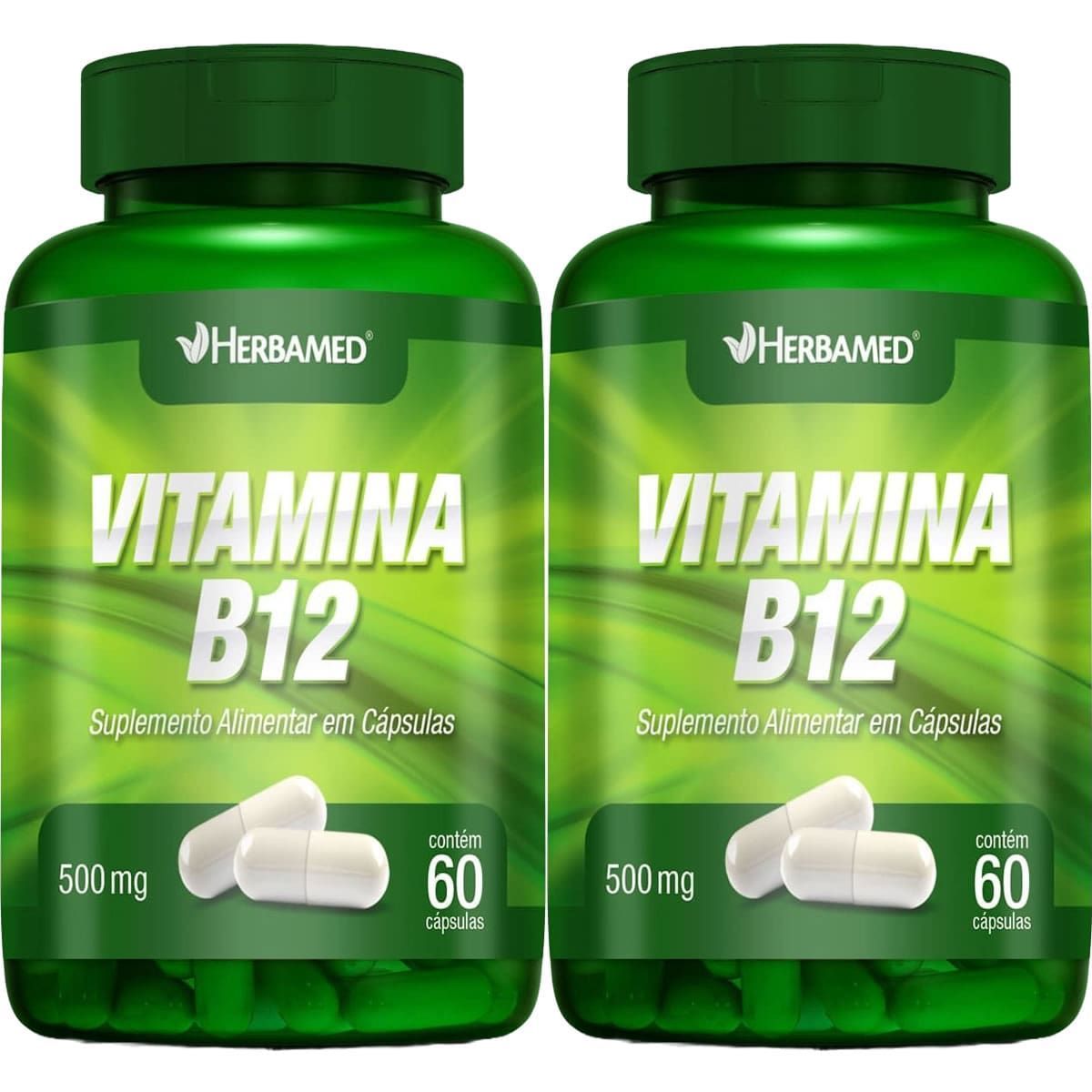 Kit 2X Vitamina B12 - 60 C�psulas - Herbamed