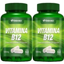 Kit 2X Vitamina B12 - 60 C�psulas - Herbamed