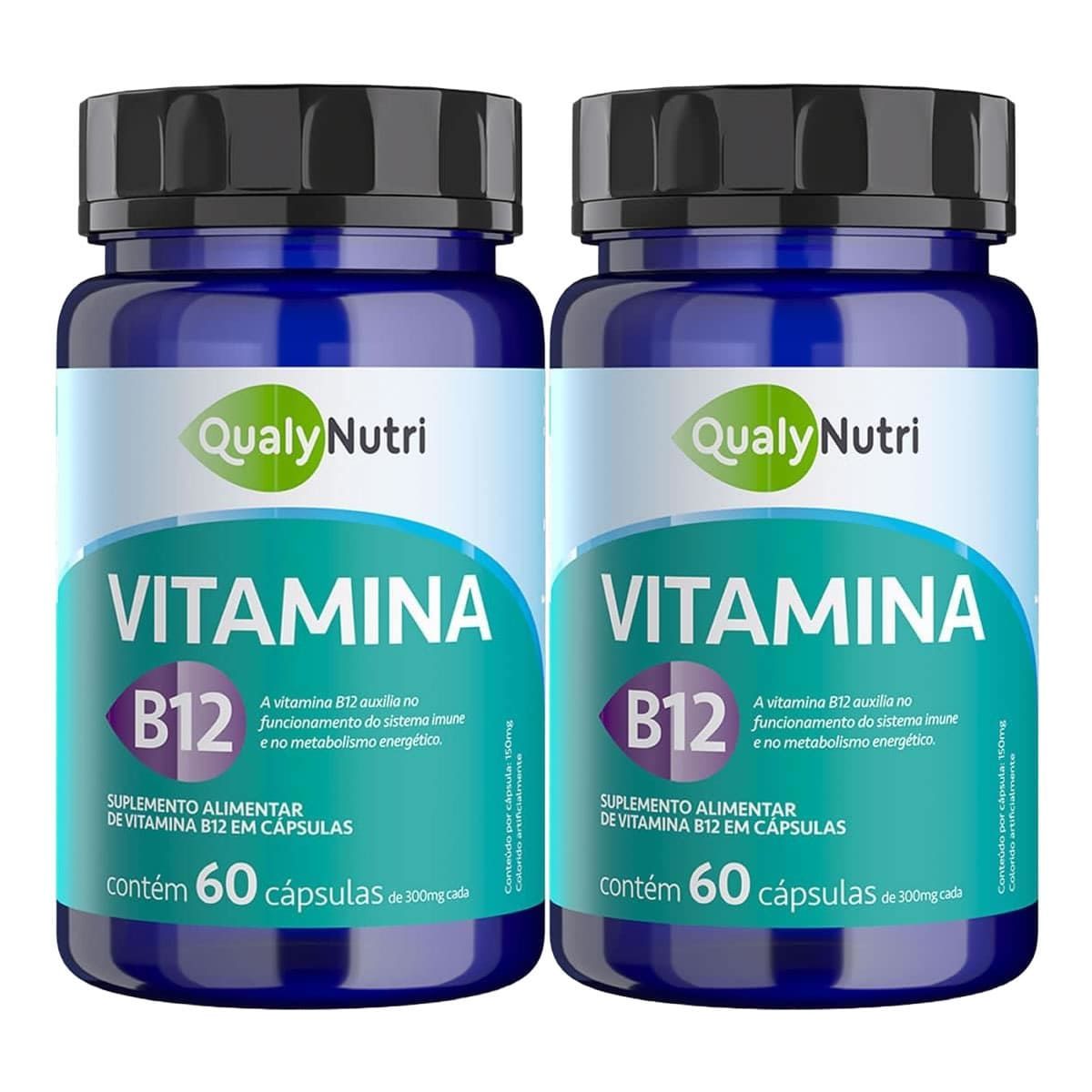 Kit 2X Vitamina B12 - 60 C�psulas - QualyNutri