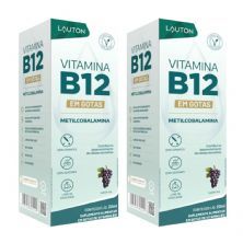 Kit 2X Vitamina B12 em Gotas - 20ml Uva - Lauton