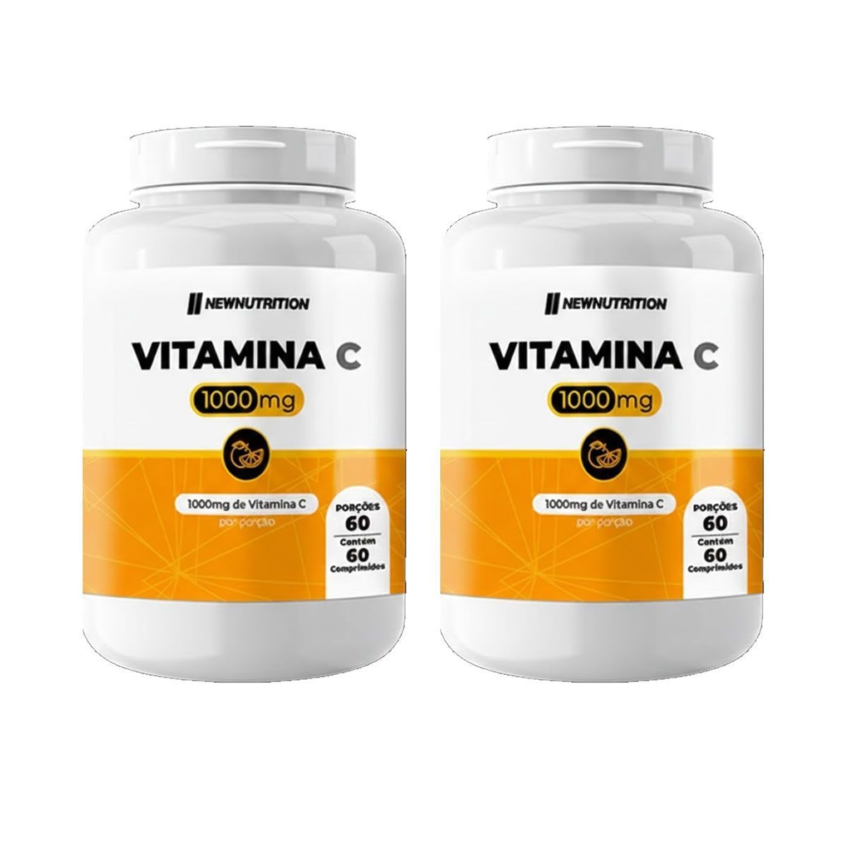 Kit 2X Vitamina C 1000mg - 60 Comprimidos - NewNutrition