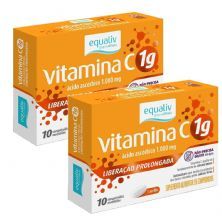 Kit 2X Vitamina C 1g - 10 Comprimidos - Equaliv