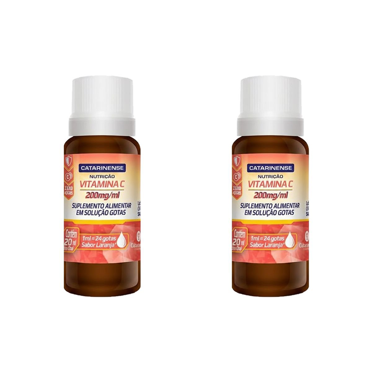 Kit 2X Vitamina C - 200mg/ml Gotas - Catarinense Nutri��o
