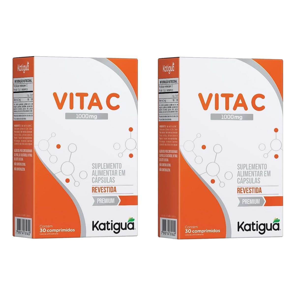Kit 2X Vitamina C - 30 Comprimidos - Katigu�