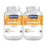 Kit 2X Vitamina C 45mg  - 120 Comprimidos Mastig�veis Laranja com Acerola - NewNutrition