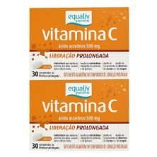 Kit 2X Vitamina C 500mg - 30 Comprimidos - Equaliv