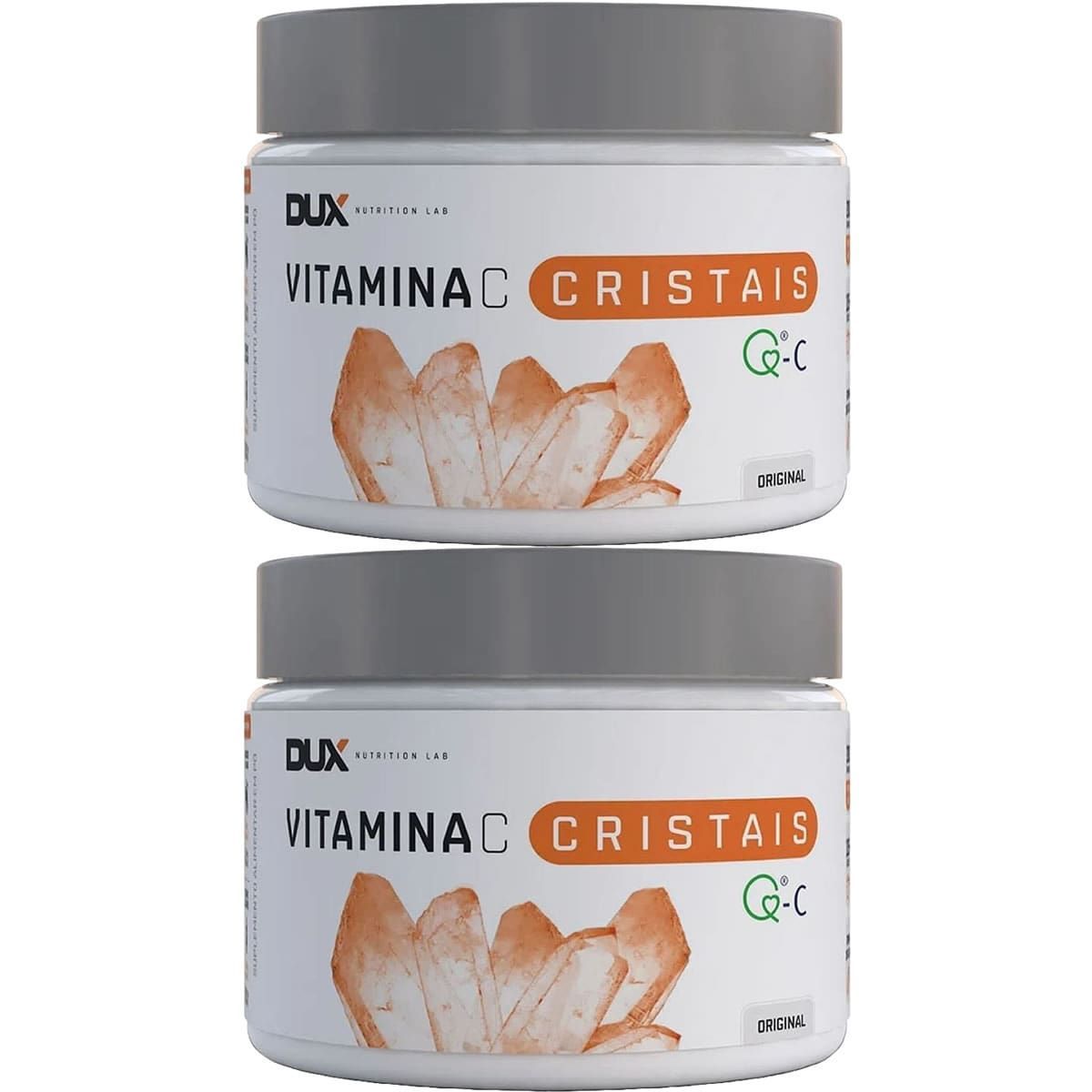 Kit 2X Vitamina C Cristais Quali C - 200g Natural - DUX Nutrition