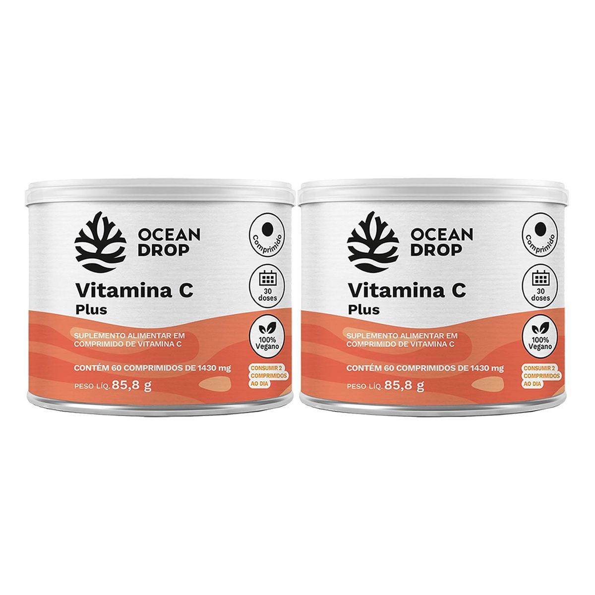 Kit 2X Vitamina C Plus - 60 Tablets - Ocean Drop