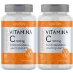 Kit 2X Vitamina C + Zinco 500mg - 60 C�psulas Lauton Nutrition