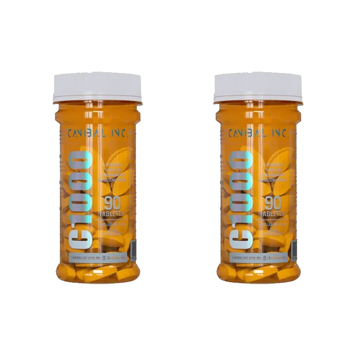 Kit 2X Vitamina C1000 - 90 Tabletes - Canibal