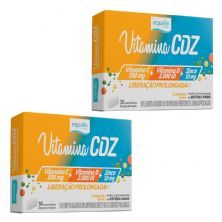 Kit 2X Vitamina CDZ - 30 Comprimidos - Equaliv