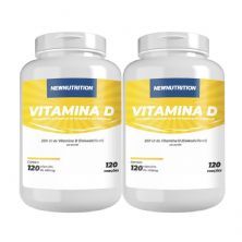 Kit 2X Vitamina D - 120 C�psulas - NewNutrition