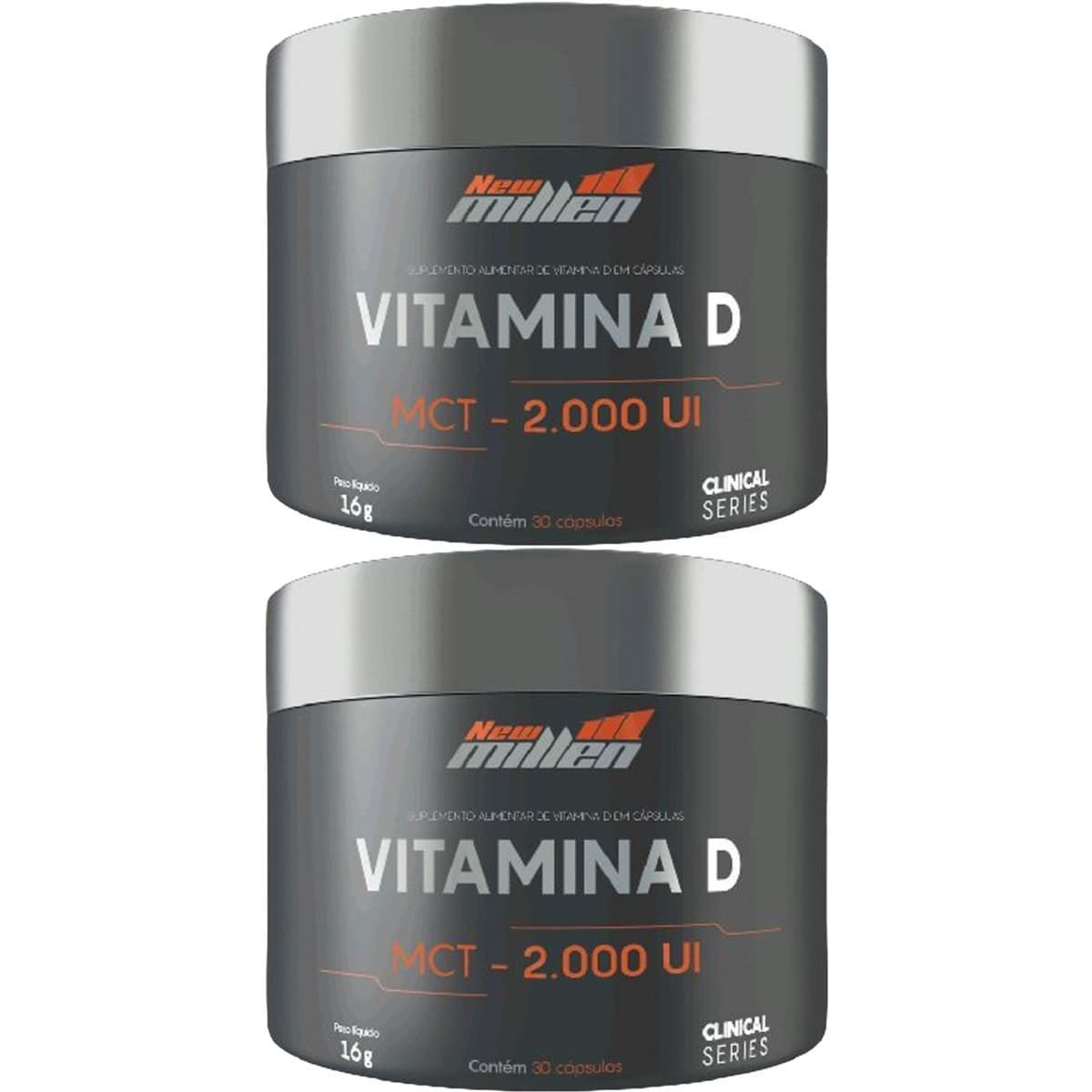 Kit 2X Vitamina D 2.000UI - 30 C�psulas - New Millen
