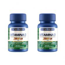Kit 2X Vitamina D 2000UI - 30 C�psulas - Catarinense Nutri��o