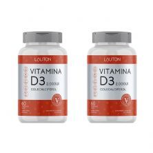 Kit 2X Vitamina D3 2.000UI - 60 Comprimidos - Lauton Nutrition
